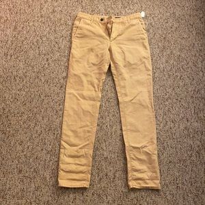 NWT 32/34 Adriano Goldschmied Khaki Linen Pants (slim fit)